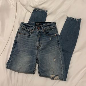 A&F High Rise Super Skinny Ankle